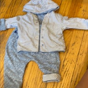 Baby boy sweat suit with gerber long sleeve